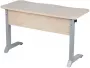 Парта двухместная эргономичная (рост №6) Дуб Вотан/Металл Серый_3682500