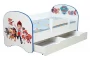 Кровать детская с фотопечатью с 1 ящиком 800*1600 Тролли_201822