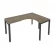 Стол письменный METAL SYSTEM Б.СА-4 Пр Вяз/Антрацит_237496