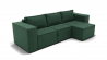 Диван Хилтон-3 угол левый/правый (ЗР) Цвет фасада: Зеленый; Тип: Левый/правый; Материал фасада: Металл/Велюр_897012