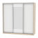 Шкаф-купе B-230х235х60-1(ДСС-Белый-D9D10D9)_356398