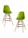 Стул барный DOBRIN DSW BAR (ножки светлый бук, цвет сиденья салатовый (G-08)) 2 шт_3636937