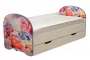Кровать детская с фотопечатью с 2-мя ящиками 800*1900 Тачки_201862