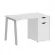 Стол письменный HOME OFFICE VR.SP-3-118.1.A Белый/Серый металл_229546