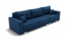 Диван Талисман-2 угол левый/правый (ЗР) Цвет фасада: Синий; Тип: Левый/правый; Материал фасада: Металл/Велюр_891200