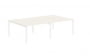 Бенч-система 4-местная EDIS EUWST 2716 Ясень Траун Белый_3634553