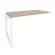Наборный элемент рабочей станции на О-образном м/к ONIX O.MO-1.NRS-3.7 Дуб Аттик/Белый_241798