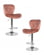 Стул барный DOBRIN BARNY (пудрово-розовый велюр (MJ9-32)) 2 шт_3636624