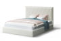 Кровать СОФИЯ 2000*1800мм (без опор), велюр Бренди лайт 02 (серо-белый), (б/основания, б/матраса)_873320