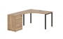 Стол эргономичный с тумбой левый EDIS EUCET 1318 L Дуб Денвер светлый Мокко_3631429