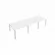 Переговорный стол (3 столешницы) Metal System Б.ПРГ-3.2 Белый/Серый_243609