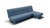 Диван Хьюстон-2 угол левый/правый (ЗР) Цвет фасада: Голубой; Тип: Левый/правый; Материал фасада: Металл/Велюр_897031
