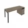Рабочая станция с опорной тумбой Metal System Б.РС-СТП -1.3 Вяз/Антрацит_239420