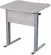 Парта одноместная рост 6 эргономичная Ясень Шимо светлый/Металл Серый_3682569