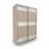 Шкаф-купе 2-х дверный Акцент-Лайн КС 1000х600  Ясень шимо светлый_148446