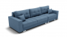 Диван Талисман-2 угол левый/правый (ЗР) Цвет фасада: Голубой; Тип: Левый/правый; Материал фасада: Металл/Велюр_891199