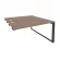 Стол-приставка двойной на О-образном м/к к опорым элем. ONIX O.MO-D.SPR-3.7 Дуб Аризона/Антрацит_242295